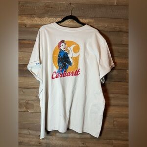 Carhartt  Women’s Love of Labor Heavyweight “Rosie” Graphic T-Shirt 3X NWT